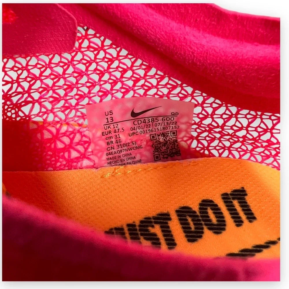 Nike Zoom Fly 5 Pink Black Men's Track Spikes Running Shoes CD4385 600 US 13‎